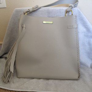Katie Loxton shoulder handbag, gray with matching wallet